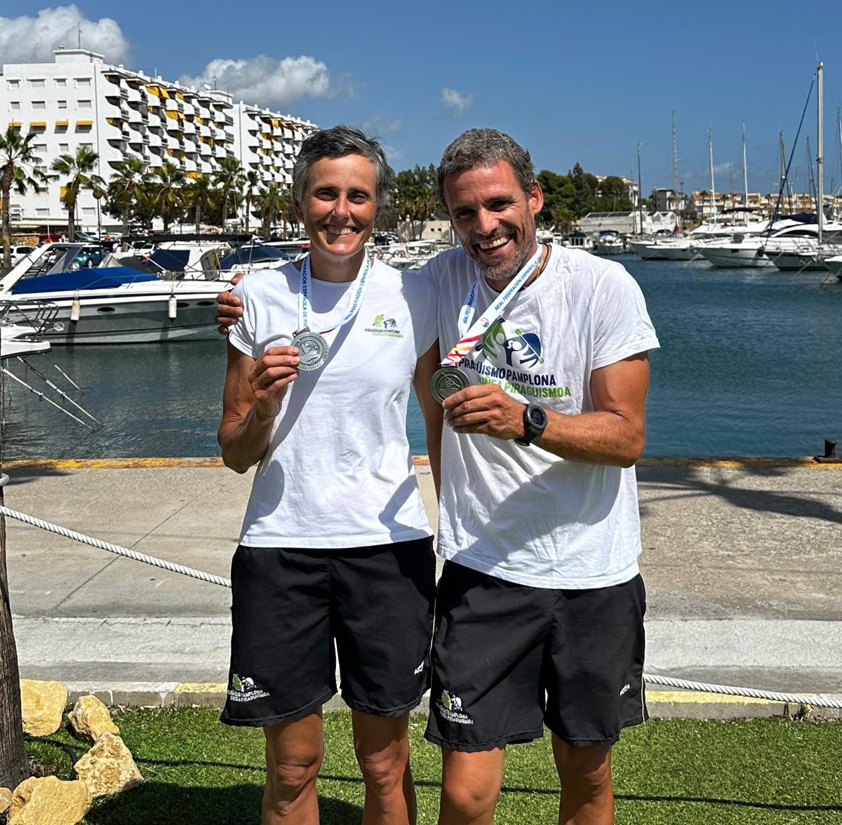 Amaia Osaba y Filipe Besada, subcampeones de Espa&ntilde;a de Kayak de Mar